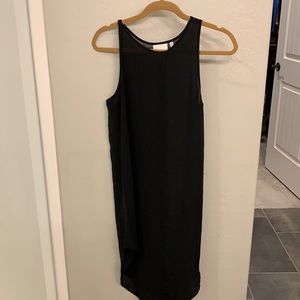 Long Sheer Dressy Black Tank Size Small